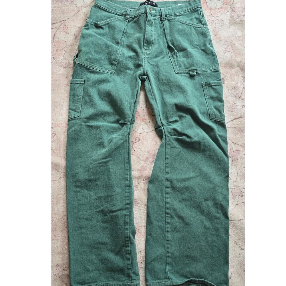 Lioness Green Cotton Cargo Jeans - Women's XXL